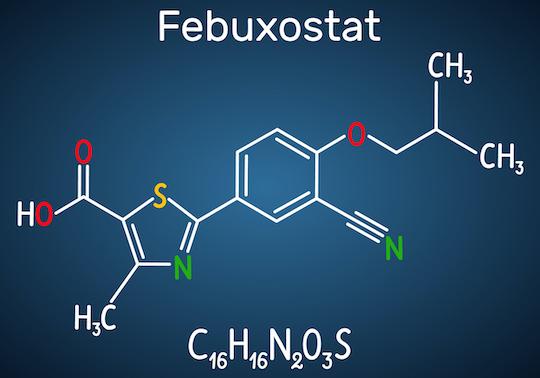 Fébuxostat et goutte : pas d’augmentation du risque d’évènements cardiovasculaires  