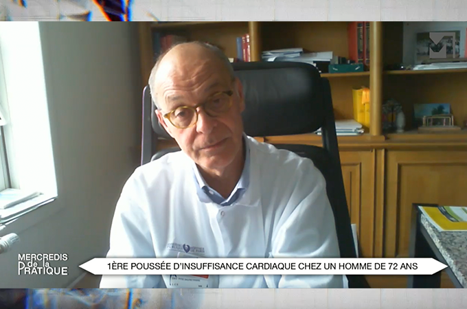 1ère poussée d’insuffisance cardiaque chez un homme de 72 ans